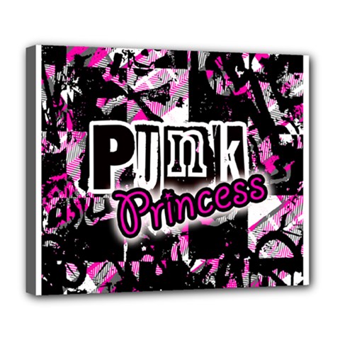 Punk Princess Deluxe Canvas 24  X 20  (framed)