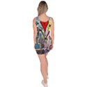 Graffiti Pop Robot Love Bodycon Dress View4