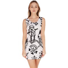 Scene Kid Sketches Bodycon Dress