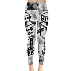 Sketched Robot Leggings  by ArtistRoseanneJones