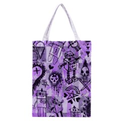 Purple Scene Kid Sketches Classic Tote Bag