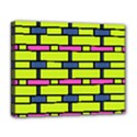 Pink,green,blue rectangles pattern Deluxe Canvas 20  x 16  (Stretched) View1