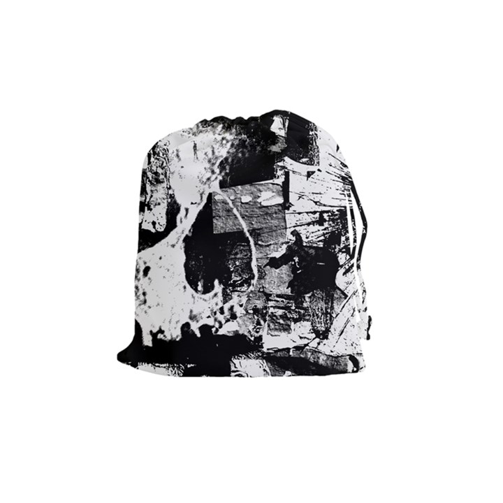 Grunge Skull Drawstring Pouch (Medium)