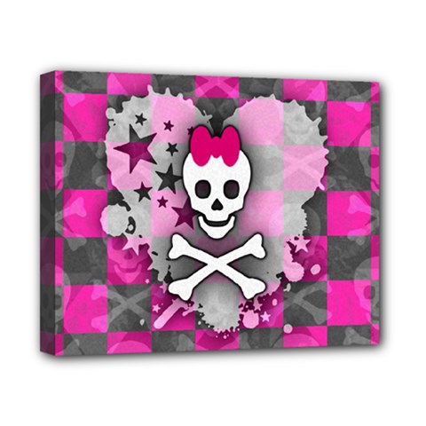 Princess Skull Heart Canvas 10  X 8  (framed)