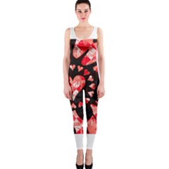 Love Heart Splatter Onepiece Catsuit