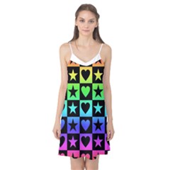 Rainbow Stars And Hearts Camis Nightgown 