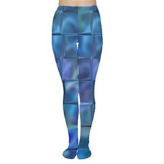 Blue Squares Tiles Tights