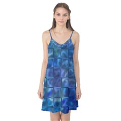 Blue Squares Tiles Camis Nightgown 