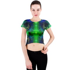 When Eyes Hear By Saprillika Crew Neck Crop Top