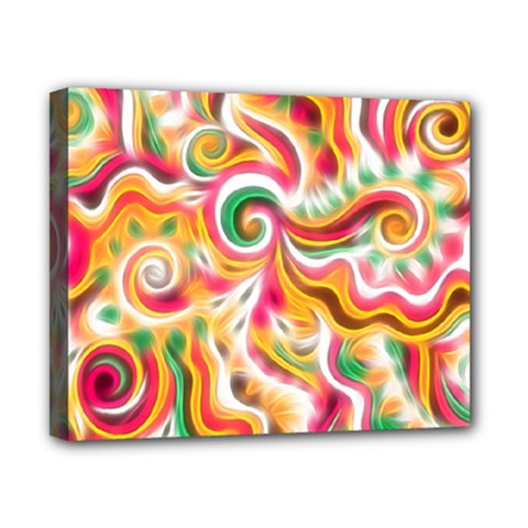 Sunshine Swirls Canvas 10  X 8  (framed) by KirstenStar