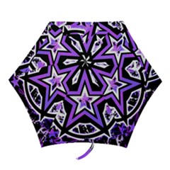 Purple Star Mini Folding Umbrella by ArtistRoseanneJones