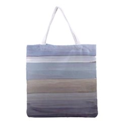 Painted Pompey Beach Grocery Tote Bag by DeneWestUK