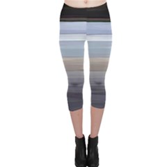 Painted Pompey Beach Capri Leggings  by DeneWestUK