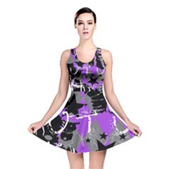 Purple Scene Kid Reversible Skater Dress by ArtistRoseanneJones