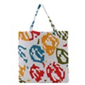 Colorful paint stokes Grocery Tote Bag View1