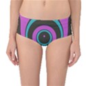 Distorted concentric circles Mid-Waist Bikini Bottoms View1