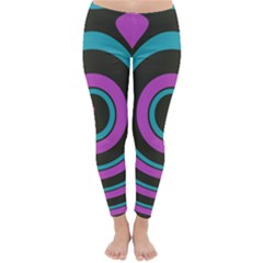 Distorted Concentric Circles Winter Leggings