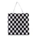 Black And White Polka Dots Grocery Tote Bag View1