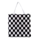 Black And White Polka Dots Grocery Tote Bag View2