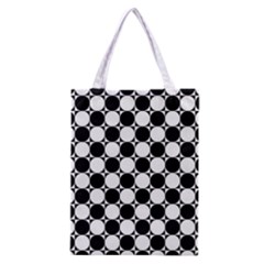 Black And White Polka Dots Classic Tote Bag by ElenaIndolfiStyle