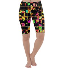 Pieces In Squares Cropped Leggings