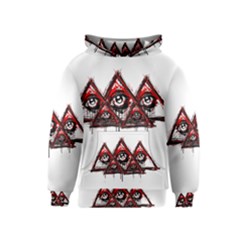 Red White Pyramids Kid s Pullover Hoodie