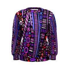 Stained Glass Tribal Pattern Women s Sweatshirt by KirstenStar