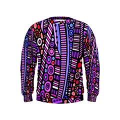 Stained Glass Tribal Pattern Kid s Sweatshirt