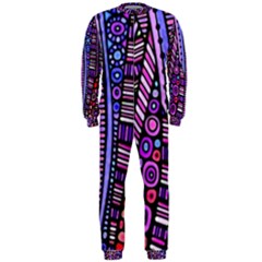 Stained Glass Tribal Pattern Onepiece Jumpsuit (men) by KirstenStar