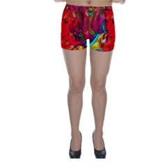 Mardi Gras Skinny Shorts by icarusismartdesigns