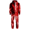 Red Fractal Lace Hooded Jumpsuit (Men) View1