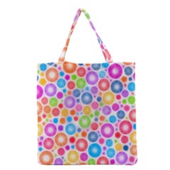 Candy Color s Circles Grocery Tote Bag by KirstenStar