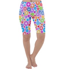 Candy Color s Circles Cropped Leggings 