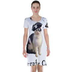 Pi-rate Cat Short Sleeve Nightdress by brainchilddesigns