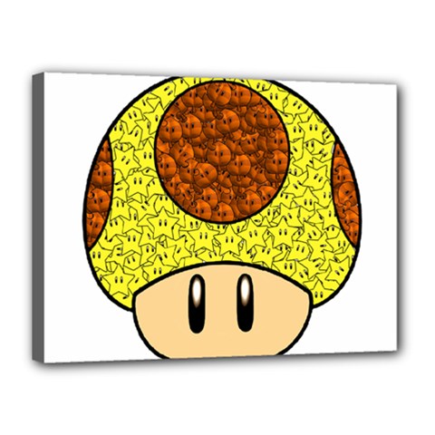 Really Mega Mushroom Canvas 16  X 12  (framed) by kramcox