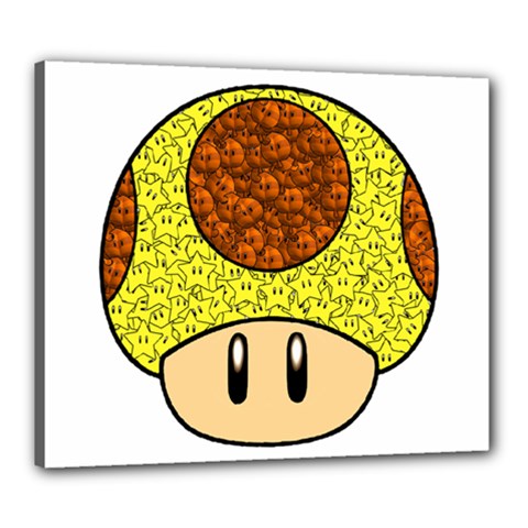 Really Mega Mushroom Canvas 24  X 20  (framed) by kramcox