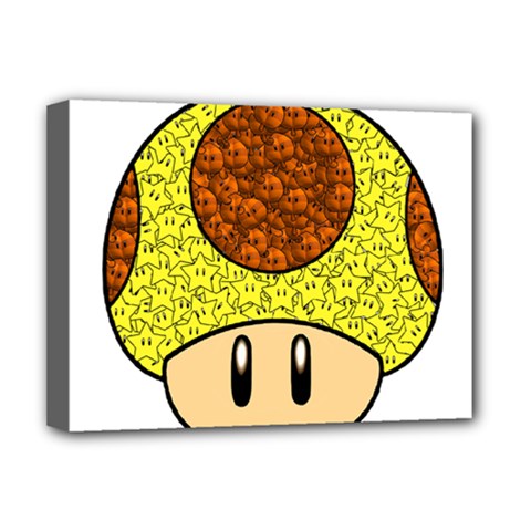 Really Mega Mushroom Deluxe Canvas 16  X 12  (framed)  by kramcox