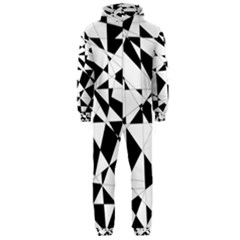 Shattered Life In Black & White Hooded Jumpsuit (men) by StuffOrSomething