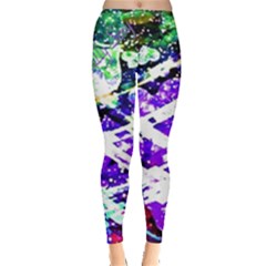 Officially Sexy Floating Hearts Collection Purple Leggings  by OfficiallySexy