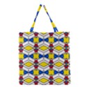 Colorful rhombus chains Grocery Tote Bag View1