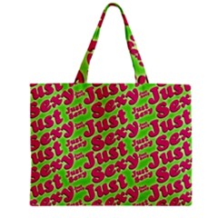 Just Sexy Quote Typographic Pattern Zipper Tiny Tote Bags