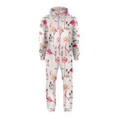 Flamingo Pattern Hooded Jumpsuit (kids)