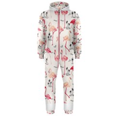 Flamingo Pattern Hooded Jumpsuit (men) 