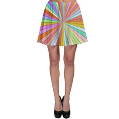 Colorful Beams Skater Skirt by LalyLauraFLM