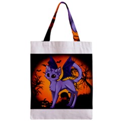 Seruki Vampire Kitty Cat Zipper Classic Tote Bags by Seruki