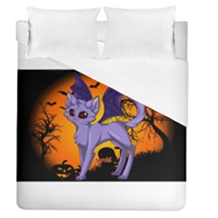 Seruki Vampire Kitty Cat Duvet Cover Single Side (full/queen Size) by Seruki