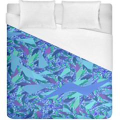 Blue Confetti Storm Duvet Cover Single Side (kingsize) by KirstenStar