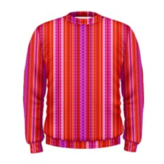 Orange Tribal Aztec Pattern Men s Sweatshirts