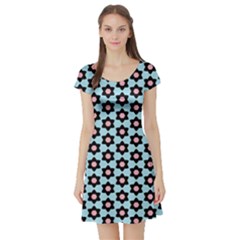 Cute Pretty Elegant Pattern Short Sleeve Skater Dresses by GardenOfOphir