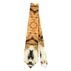 Faux Animal Print Pattern Neckties (two Side) 